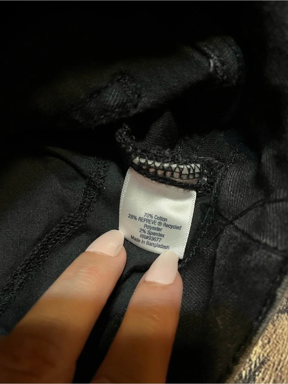 Black Bermuda Denim Shorts